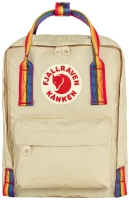 Kanken Rainbow Mini, kolor: 115-907 - Light Oak-Rainbow Pattern