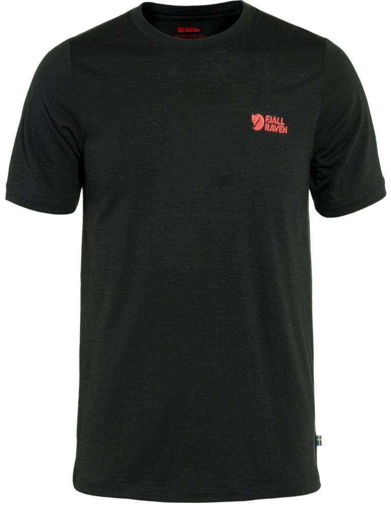 Abisko Wool Logo S/S, kolor: 550 - Black