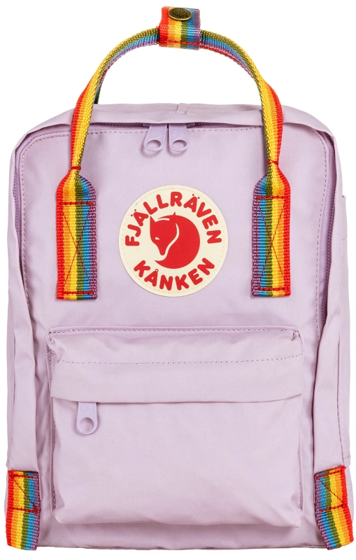 Kanken Rainbow Mini, kolor: 457-907 - Pastel Lavender-Rainbow Pattern