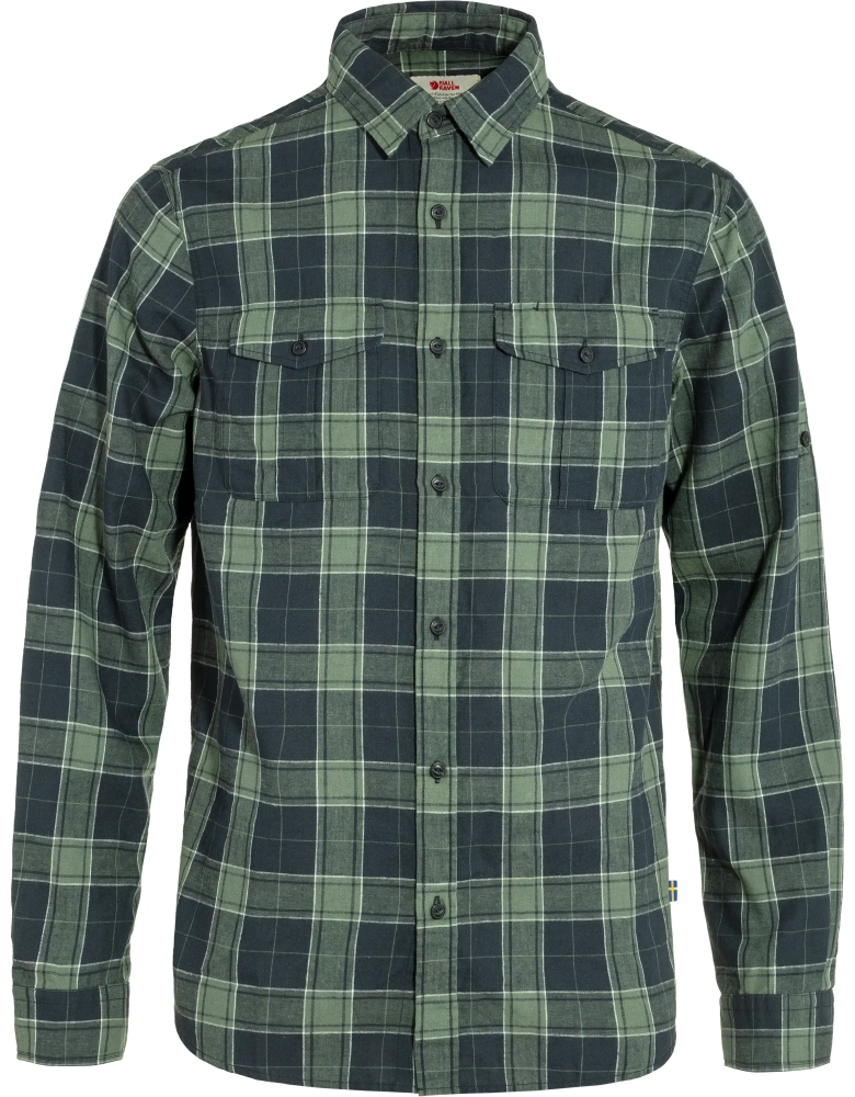 Fjallraven Ovik Travel Shirt LS, kolor: 555-614 - Dark Navy-Patina Green