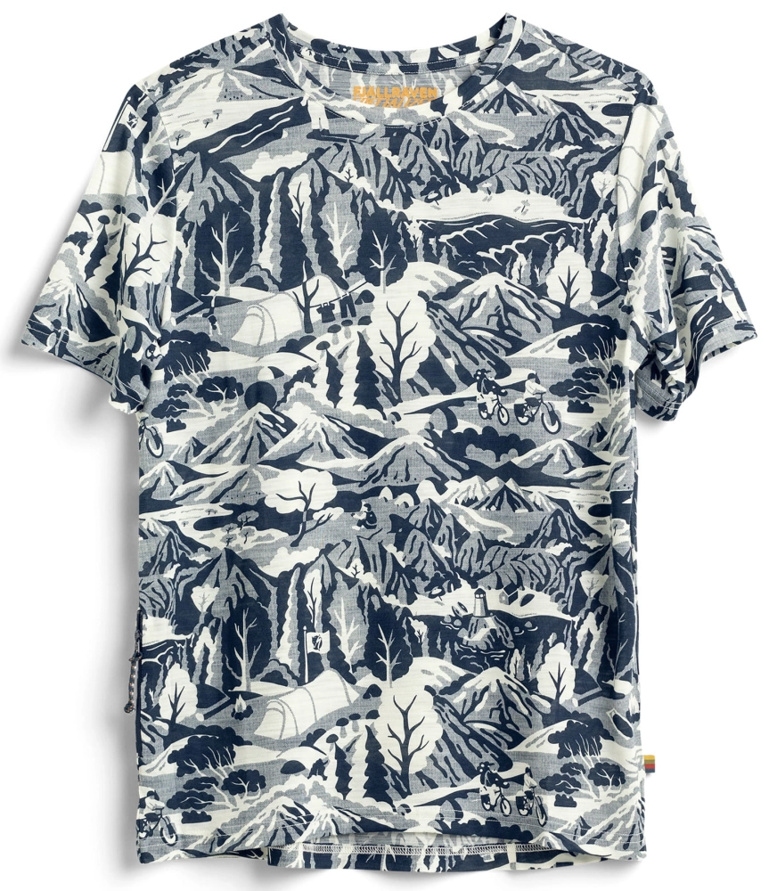 Fjallraven S/F Wool-T Shirt W, kolor: 560-111 - Navy / Eggshell