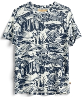 Fjallraven S/F Wool-T Shirt W, kolor: 560-111 - Navy / Eggshell