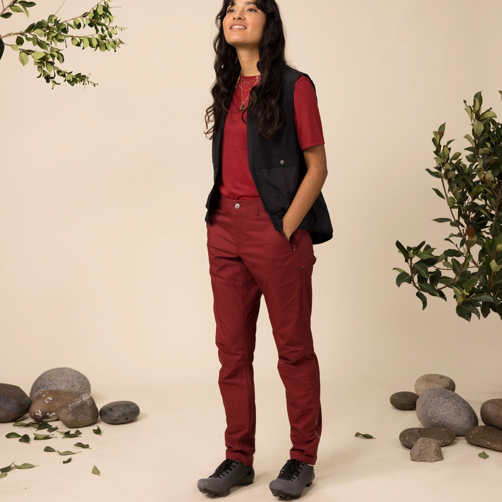 Fjallraven S/F Rider's Hybrid Trousers W,, kolor: 347 - Bordeaux Red