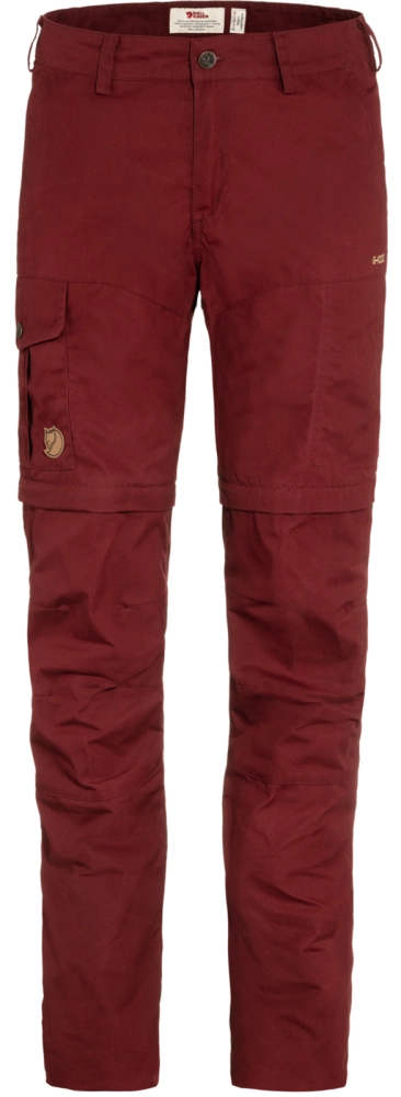 Karla Pro Zip-Off Trousers W, kolor: 347 - Bordeaux Red