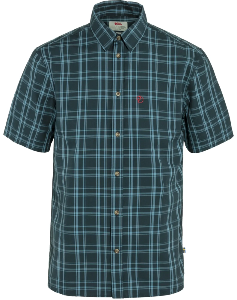 Ovik Travel Shirt SS, kolor: 555-614 - Dark Navy-Patina Green, 1