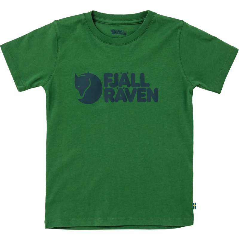 Kids Fjallraven Logo T-shirt, kolor: 678 - Palm Green