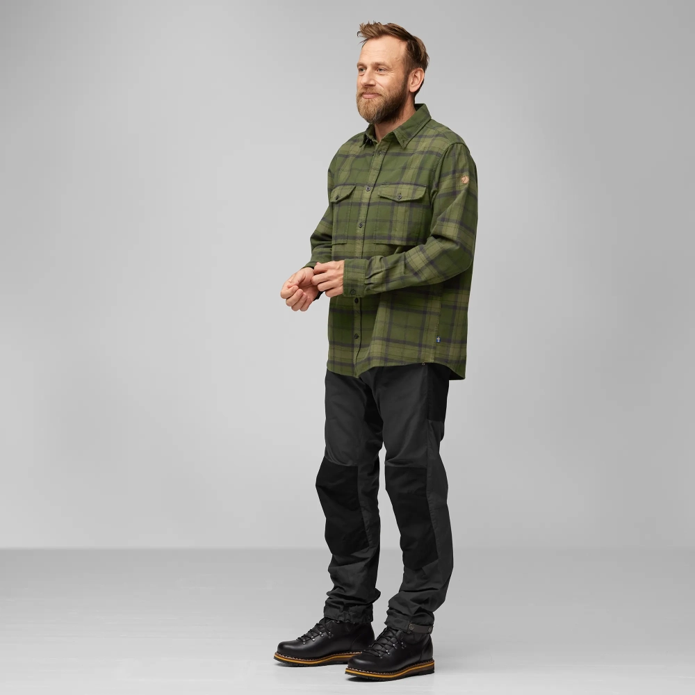 Ovik Twill Shirt, kolor: 662-620-Deep Forest-Green