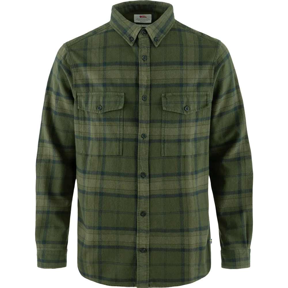 Ovik Twill Shirt, kolor: 662-620-Deep Forest-Green