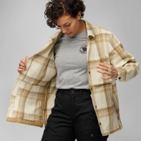 Singi Flannel Overshirt W, kolor: 113-196 - Chalk White / Dune Beige