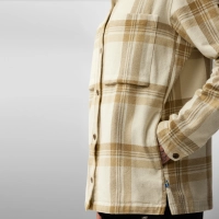 Singi Flannel Overshirt W, kolor: 113-196 - Chalk White / Dune Beige
