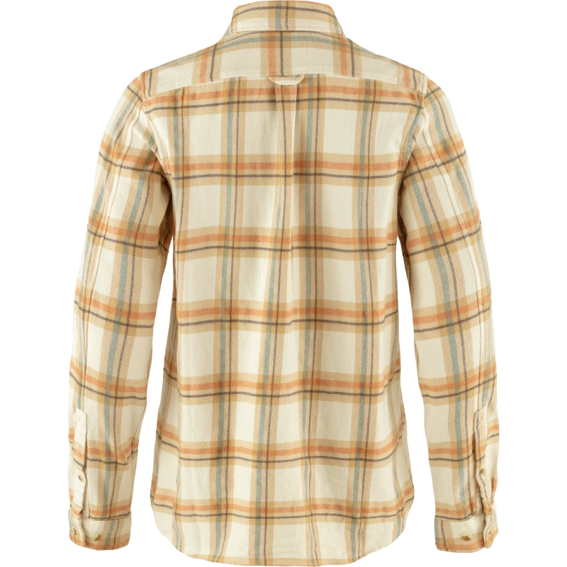 Ovik Heavy Flannel Shirt W, kolor: 113-196 - Chalk White / Dune Beige