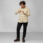 Ovik Heavy Flannel Shirt W, kolor: 113-196 - Chalk White / Dune Beige