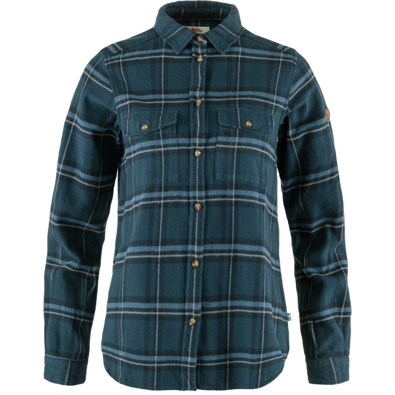 Ovik Heavy Flannel Shirt W, kolor: 534-555 - Indigo Blue / Dark Navy