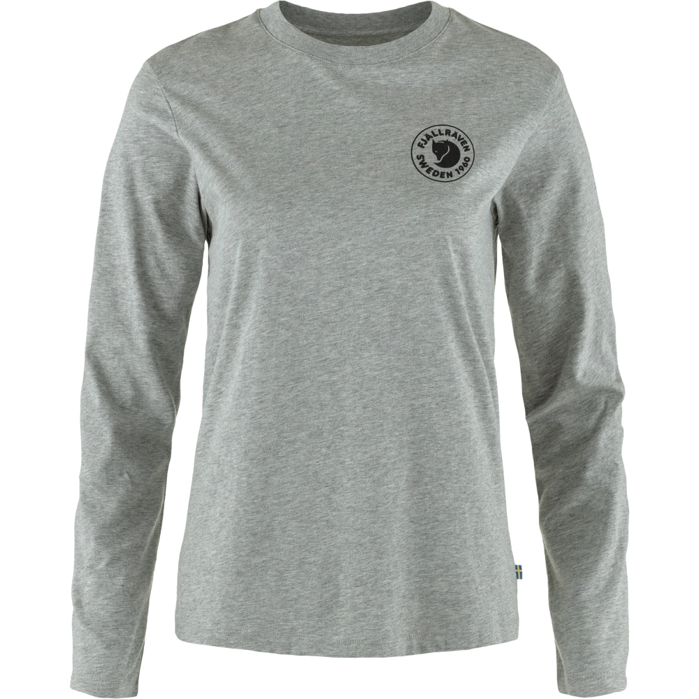 1960 Logo T-shirt LS W, kolor: 020-999 - Grey - Melange