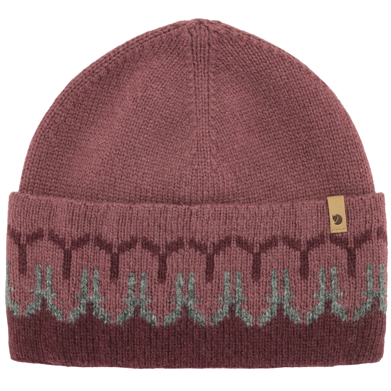 Ovik Path Knit Beanie, kolor: 356-410 - Dark Garnet-Mesa Purple