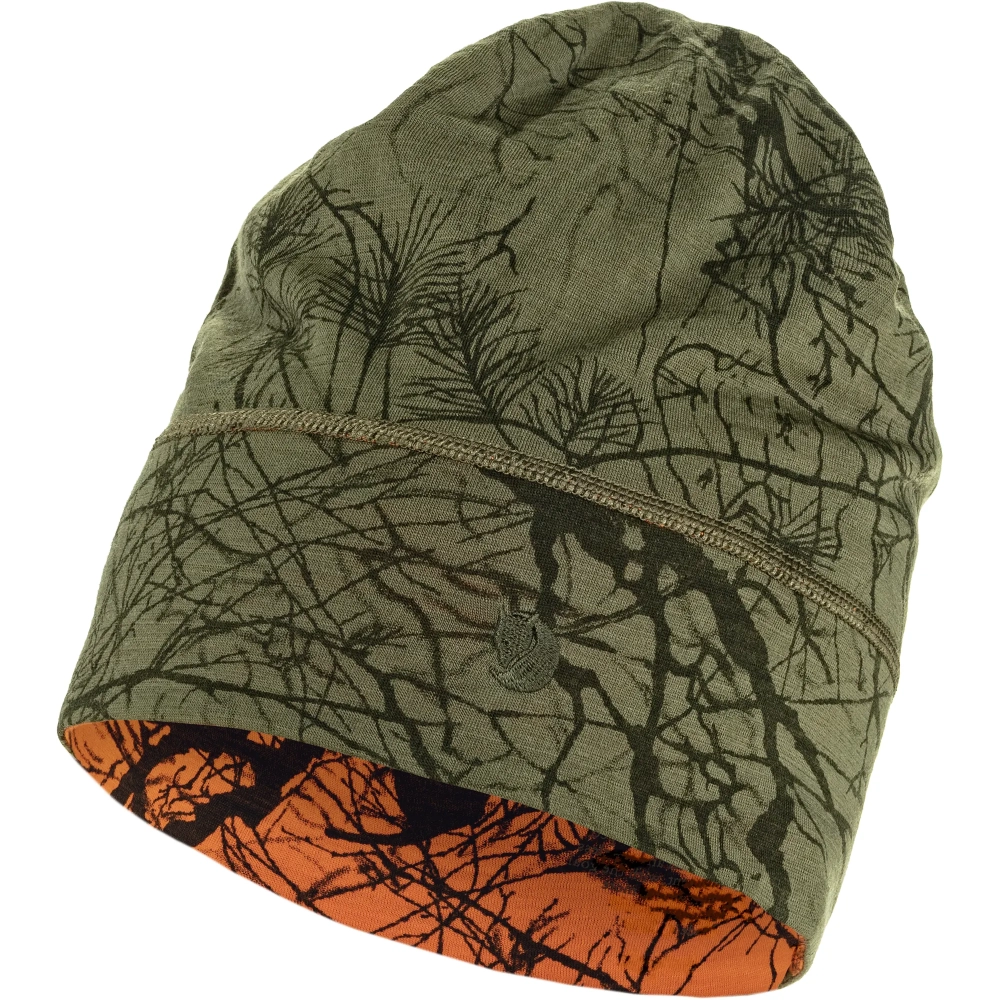 Lappland Beanie: 626-261 - Green Camo-Orange Multi Camo