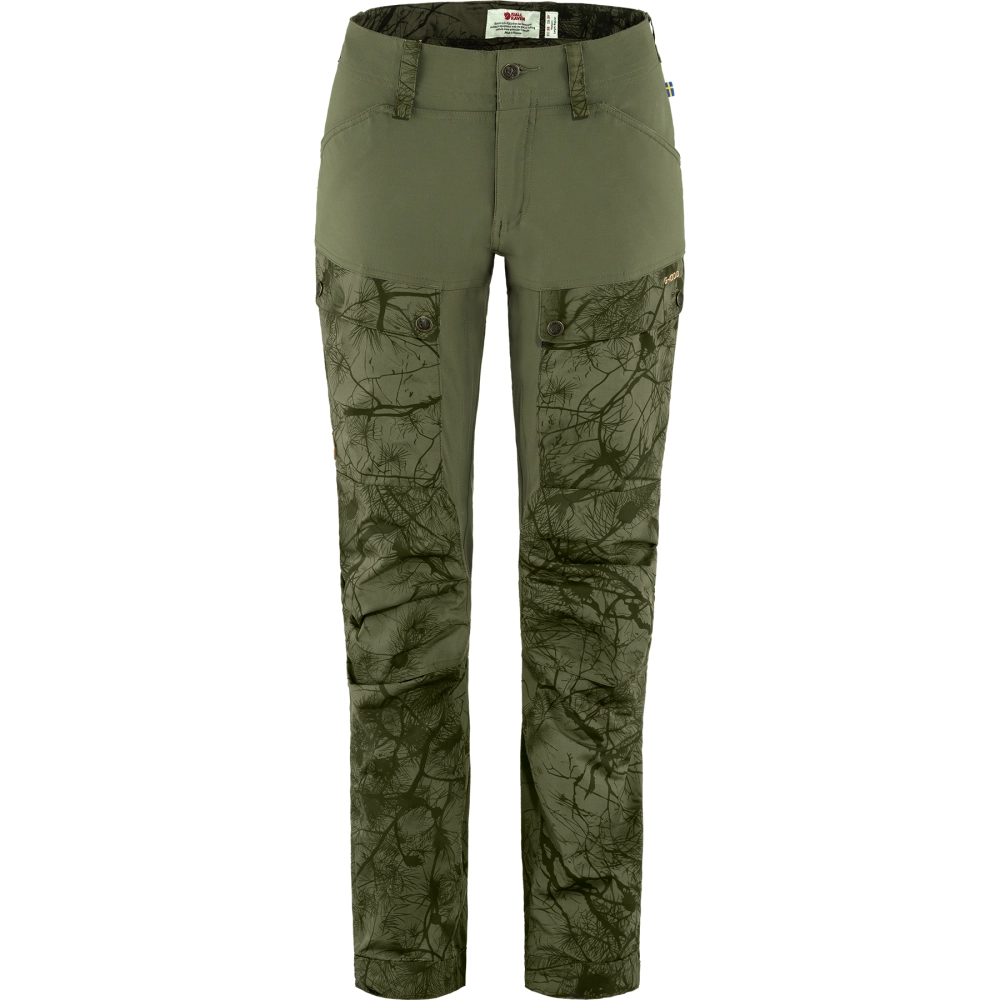 Keb Trousers W, kolor: 626-625 - Green Camo - Laurel Green, 1