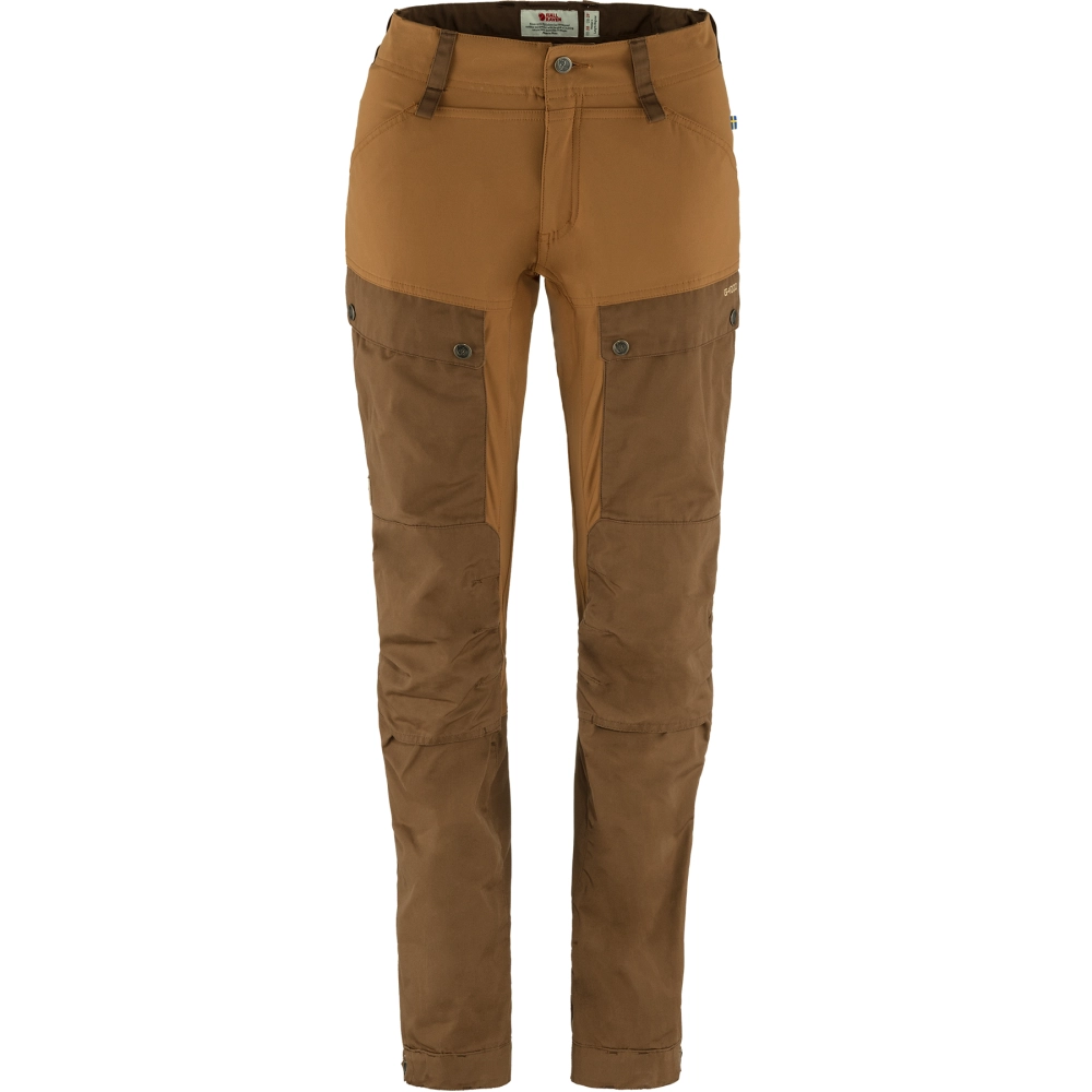 Keb Trousers Curved W update, kolor: 248-230 - Timber Brown-Chestnut