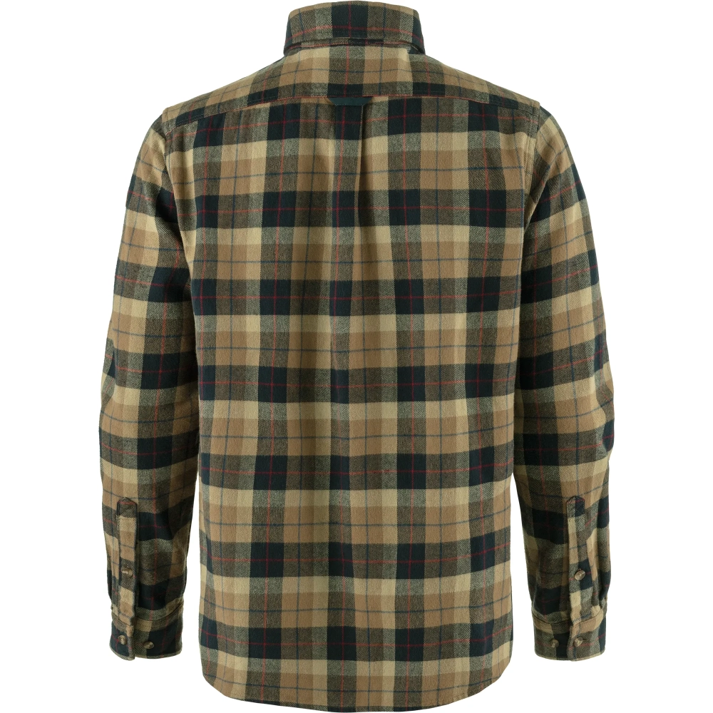 Varmland Heavy Flannel Shirt, kolor: 227-555 - Dark Sand-Dark Navy