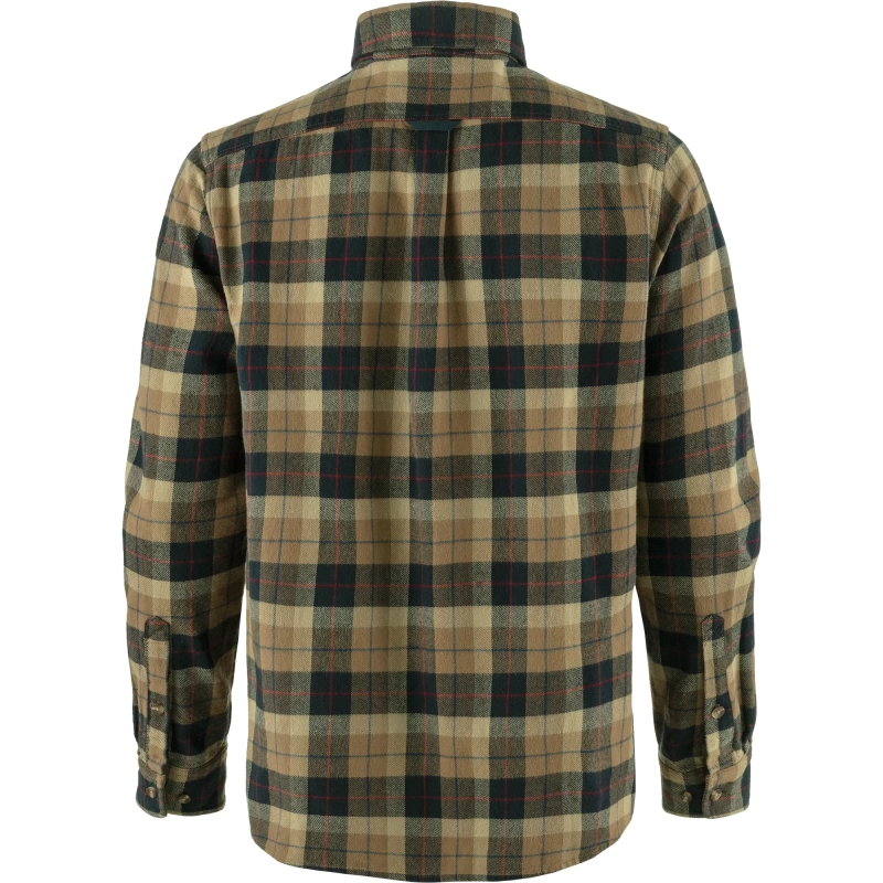 Varmland Heavy Flannel Shirt, kolor: 227-555 - Dark Sand-Dark Navy