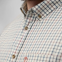 Sormland Lite Flannel Shirt, kolor: 113-555 - Chalk White-Dark Navy