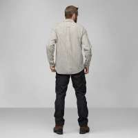 Sormland Lite Flannel Shirt, kolor: 113-555 - Chalk White-Dark Navy