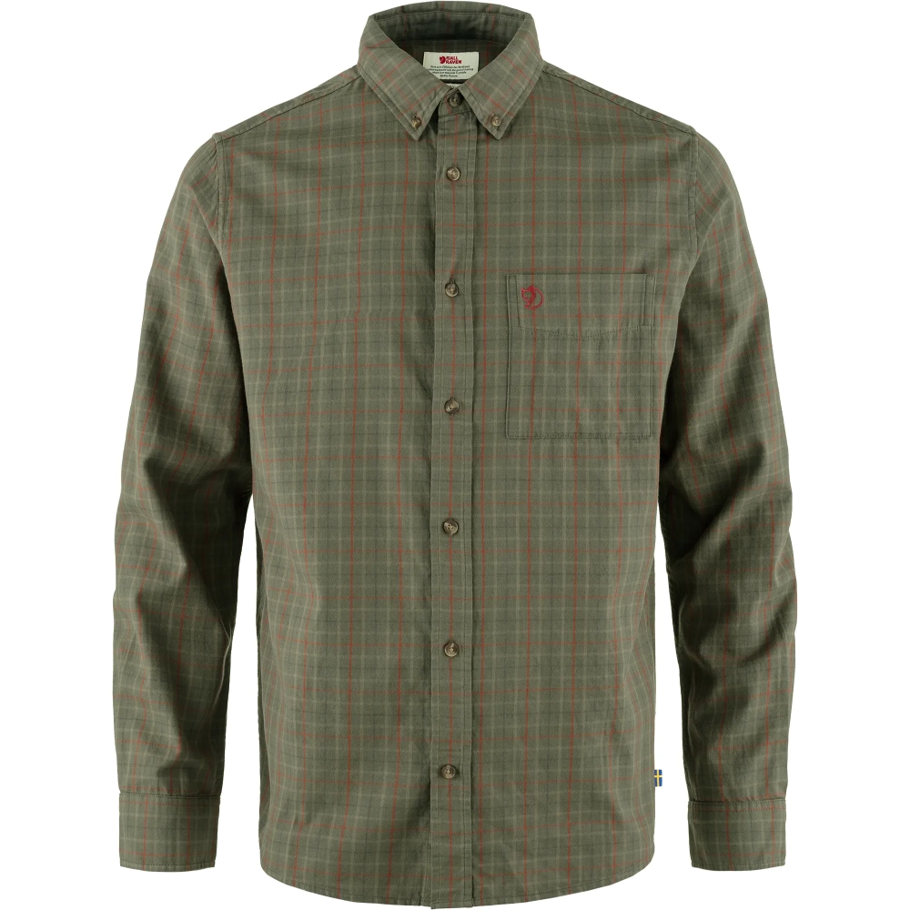 Sormland Lite Flannel Shirt, kolor: 625-622 - Laurel Green-Light Olive