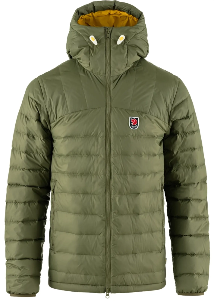 Expedition Pack Down Hoodie, kolor: 620-161 - Green-Mustard Yellow