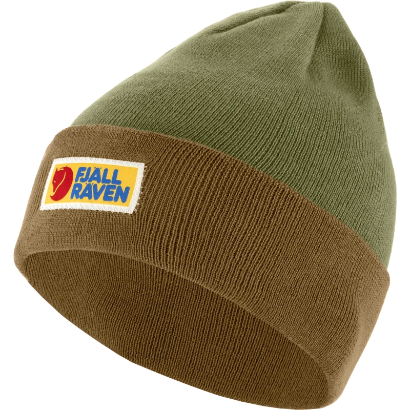 Vardag Classic Beanie, kolor: 232-625 - Buckwheat Brown-Laurel Green, 1