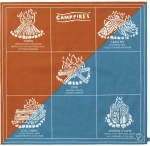 Fjallraven Campfire Bandana, kolor: 543-242 - Sunset Orange-Dawn Blue