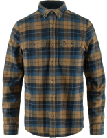 Singi Heavy Flannel Shirt, kolor: 555-232 - Dark Navy-Buckwheat Brown