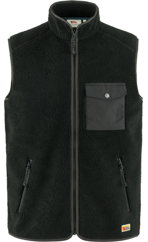 Vardag Pile Fleece Vest, kolor: 550-030 - Black-Dark Grey