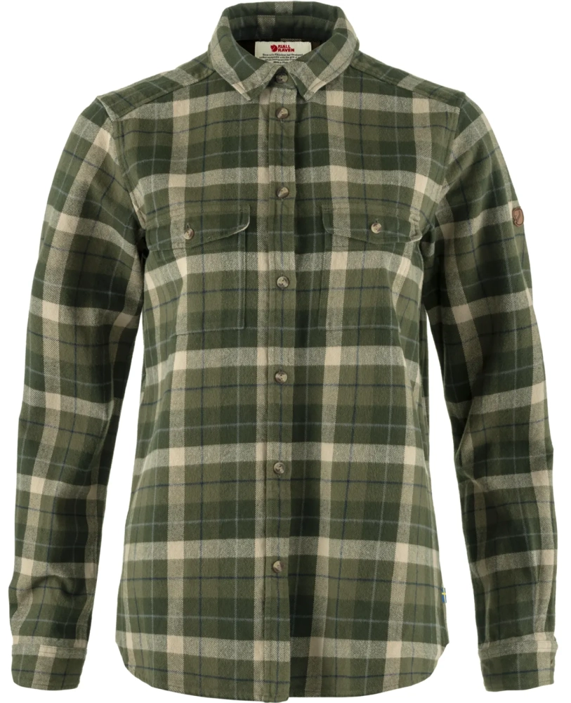 Varmland Heavy Flannel Shirt W, kolor: 620-662 - Green-Deep Forest