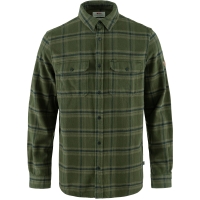 Ovik Heavy Flannel Shirt, kolor: 662-625 - Deep Forest-Laurel Green