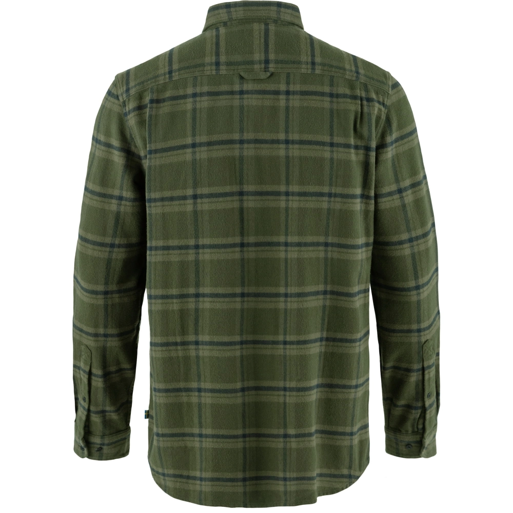 Ovik Heavy Flannel Shirt, kolor: 662-625 - Deep Forest-Laurel Green