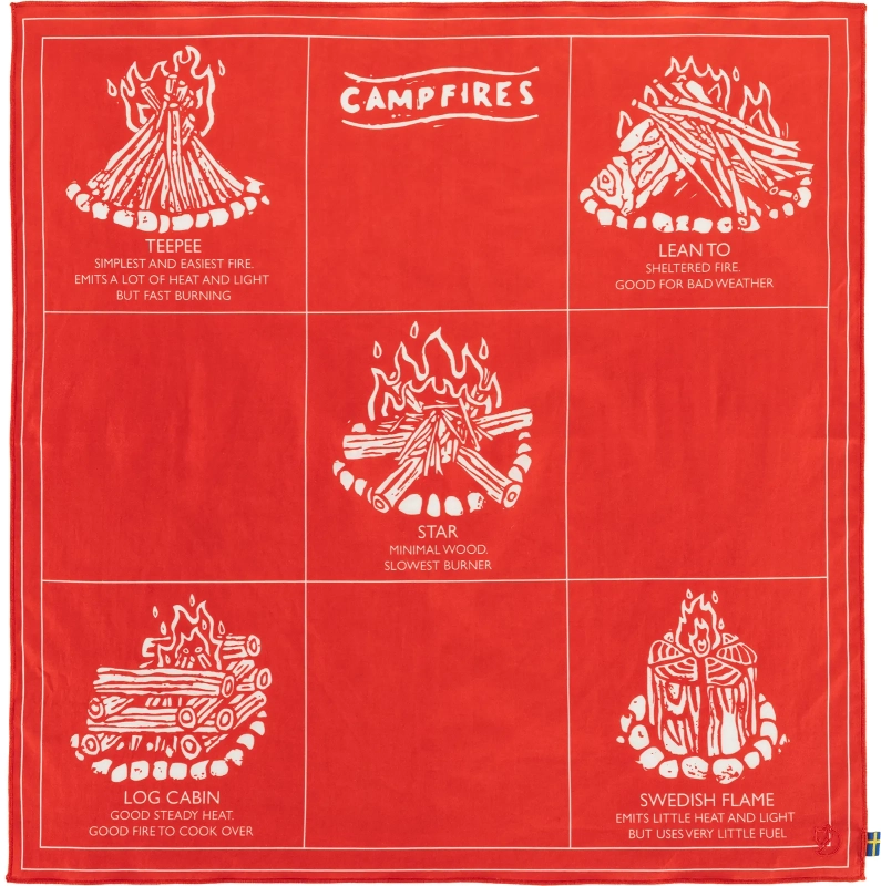 Fjallraven Campfire Bandana, kolor: 214 - Flame Orange