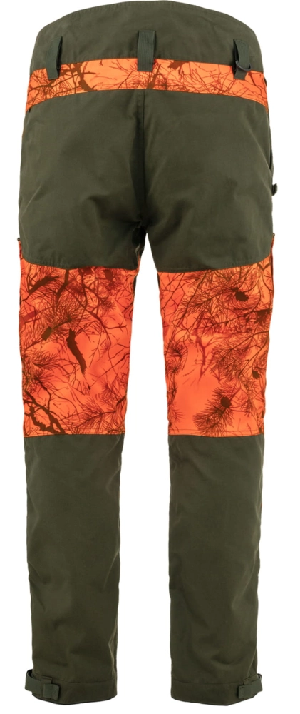 Drev Hybrid Trousers, kolor: 662-261 - Deep Forest - Orange Multi Camo