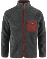 Vardag Pile Fleece, kolor: 030-352 - Dark Grey-Maroon