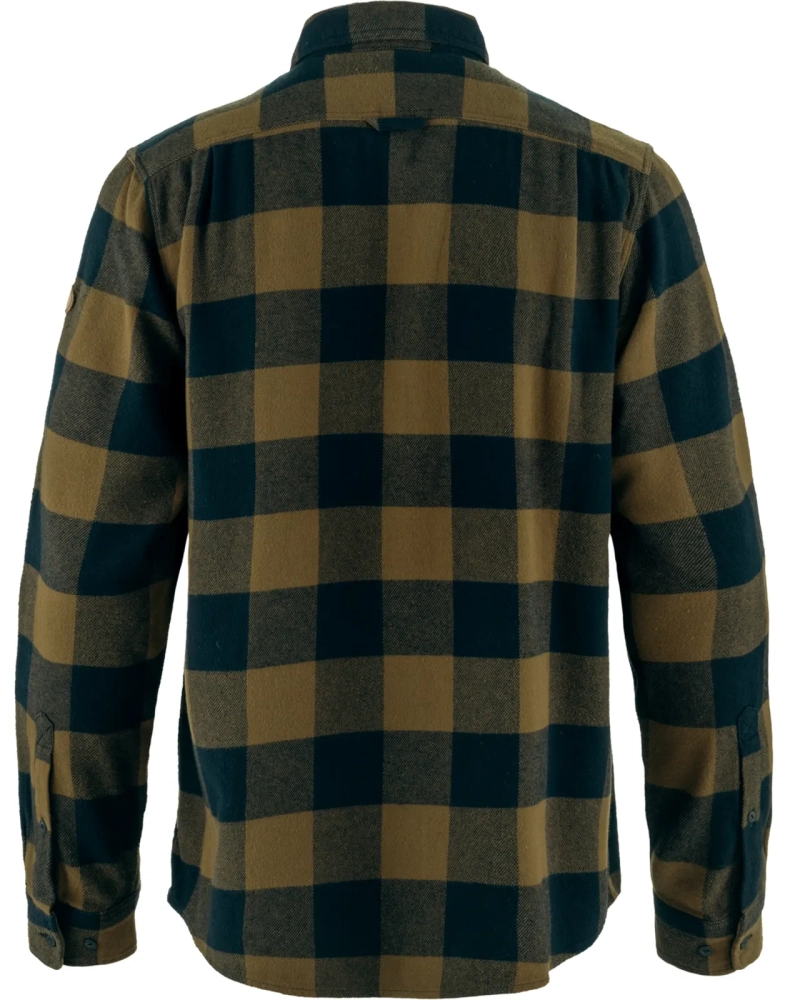 Ovik Heavy Flannel Shirt, kolor: 265-555 - Wood Brown-Dark Navy