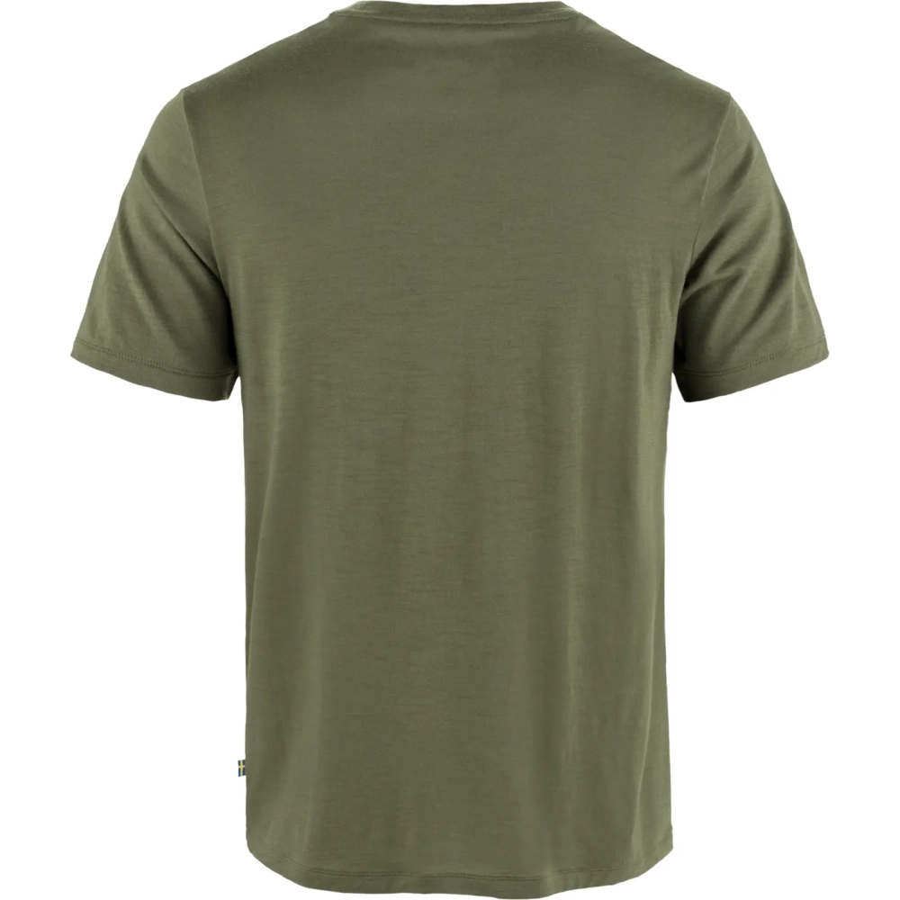 Hoja Wool T-Shirt, kolor: 625 - Laurel Green