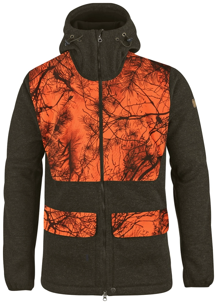 Lappland Pyrsch Jacket, kolor: 633/211 - Dark Olive/Orange Camo.