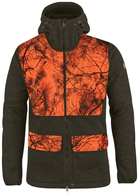 Lappland Pyrsch Jacket, kolor: 633/211 - Dark Olive/Orange Camo.