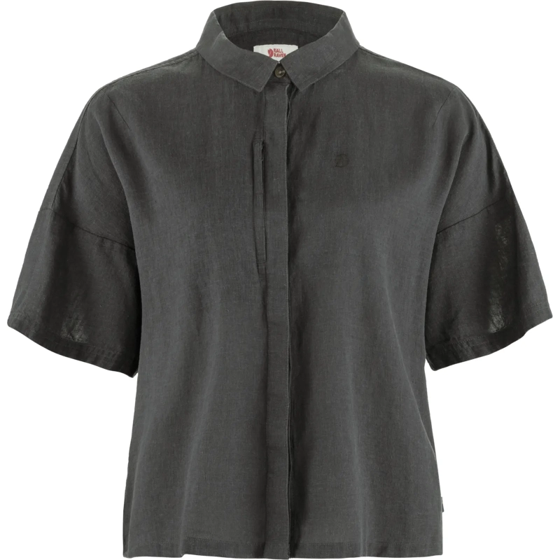 Fjallraven Ovik Hemp Camp Shirt SS W, kolor: 030 - Dark Grey