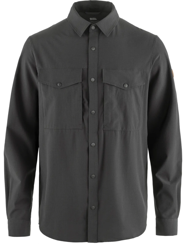 Abisko Trekking Shirt SS, kolor: 030 - Dark Grey