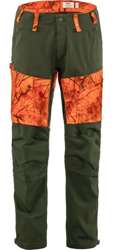 Fjallraven Lappland Hybrid Trousers, kolor: 261-662 - Orange Multi Camo - Deep Forest