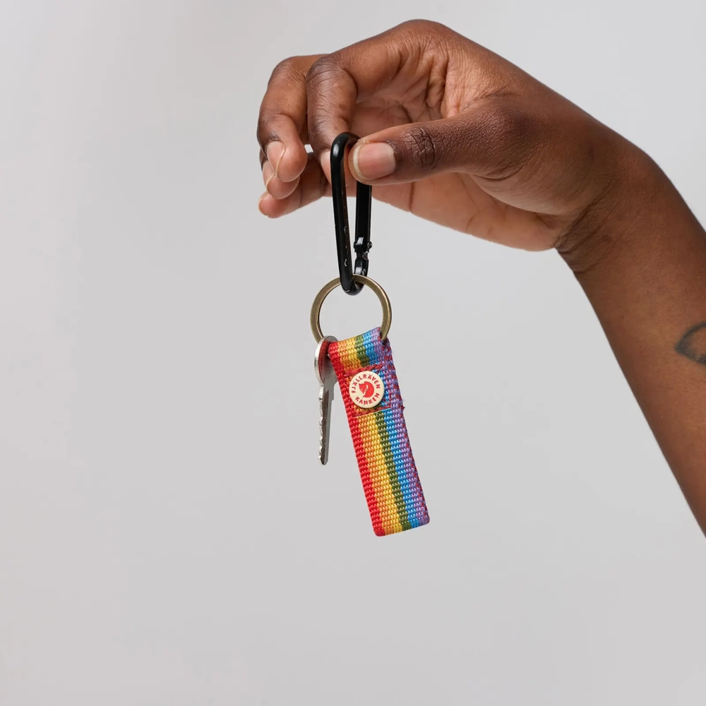 Kanken Rainbow Keyring, kolor: 907-Rainbow Pattern