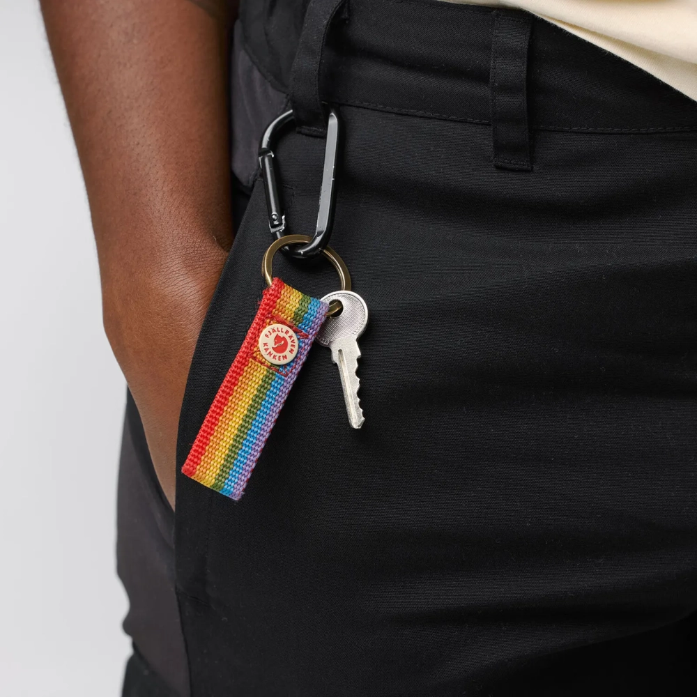 Kanken Rainbow Keyring, kolor: 907-Rainbow Pattern