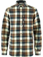 Fjallglim Shirt, kolor: 265-113 - Wood Brown-Chalk White