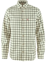 Ovik Flannel Shirt, kolor: 113-625 - Chalk White-Laurel Green