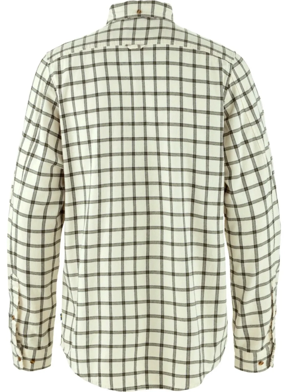 Ovik Flannel Shirt, kolor: 113-625 - Chalk White-Laurel Green